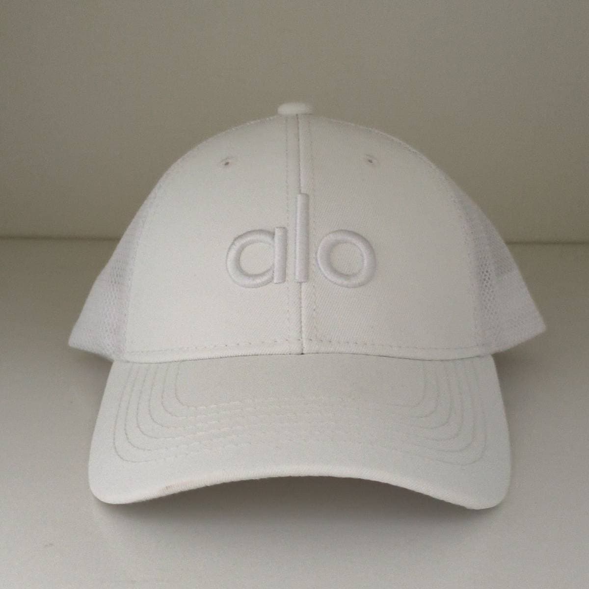 Alo White Mesh Back Cap