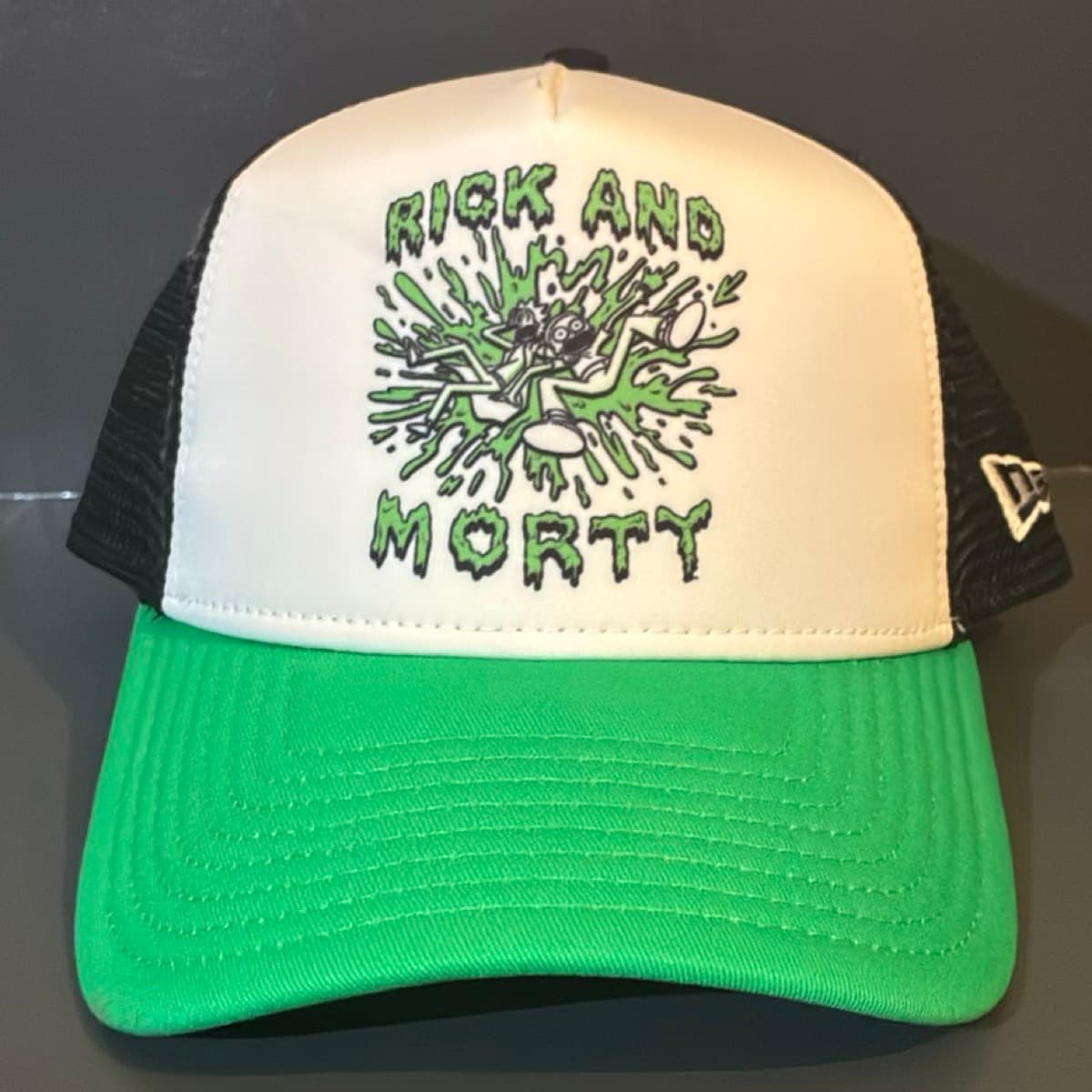 CAP collab New era x Adult Swim x Rick and Morty SnapBack Trucker