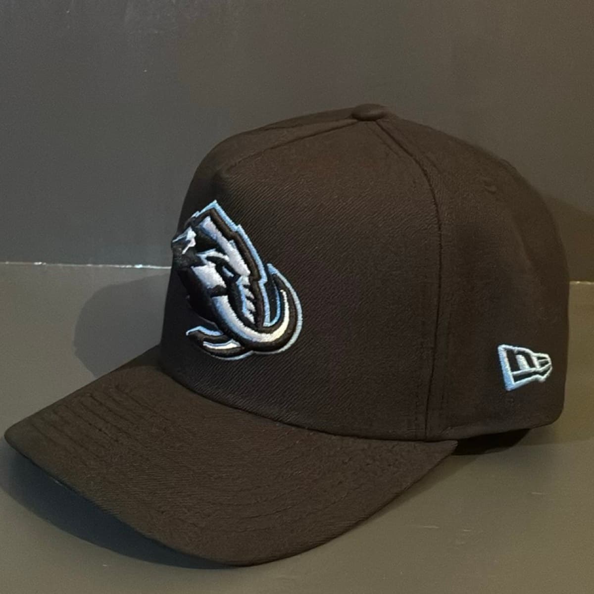 Cap Salt Lake City Utah Mammoth Black Classic édition A-frame SnapBack — 2