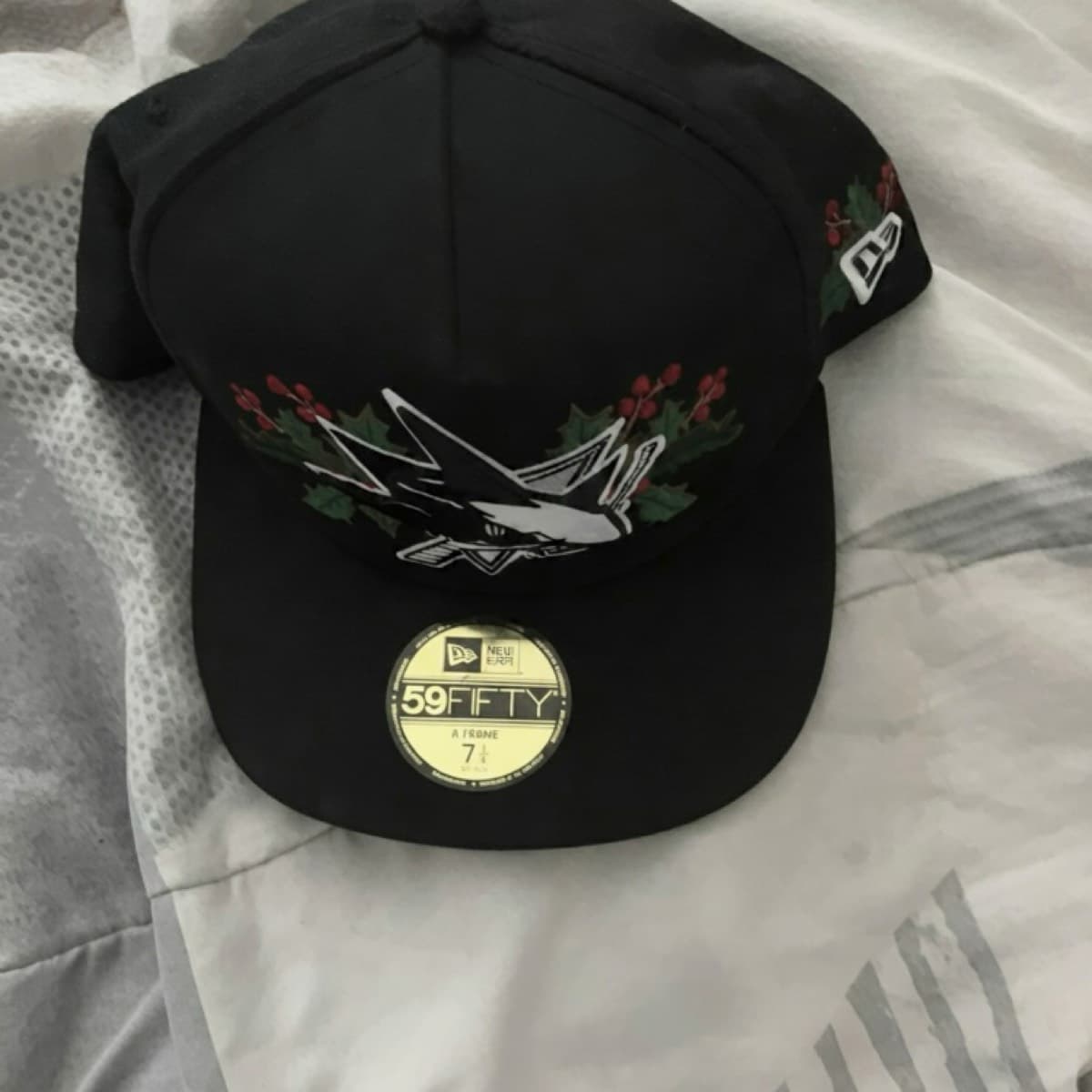 San Jose Sharks Holly New Era 59Fifty A-Frame Fitted Snapback Hat 7 1/4